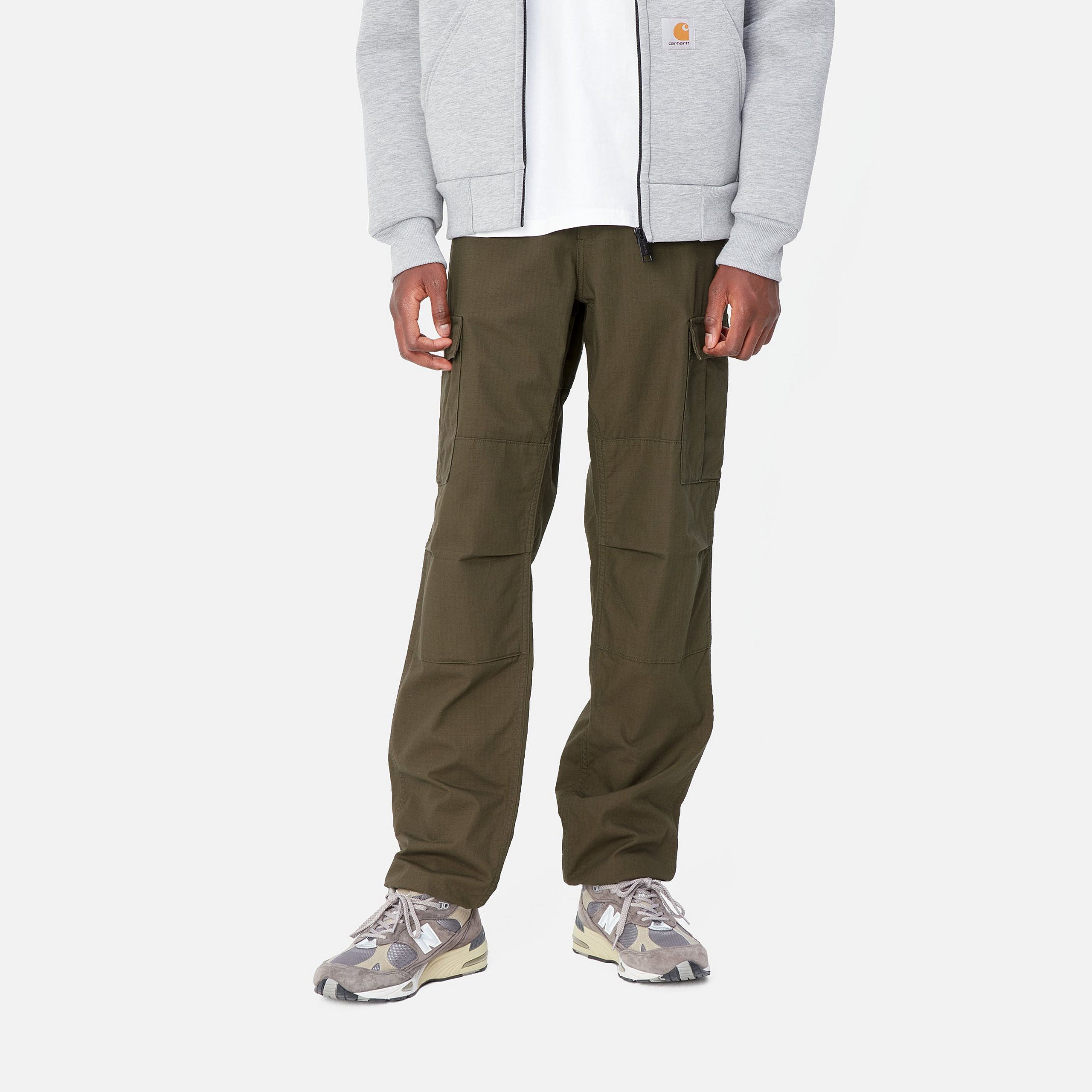 Carhartt WIP Aviation Pant-Cypres Cypress front view