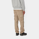 Carhartt WIP Aviation Leather Colour Cargo Pant Leather model front view