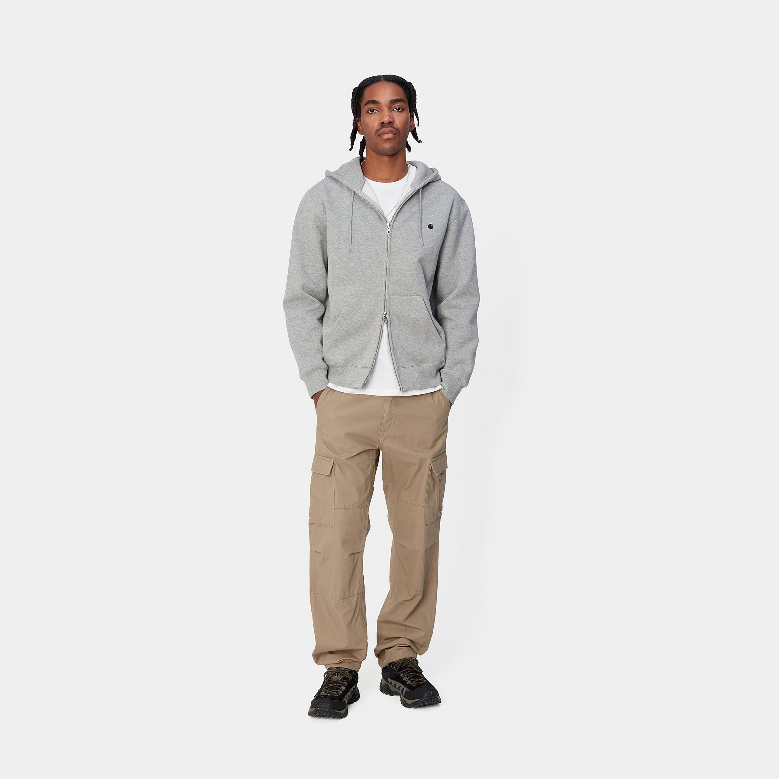 Carhartt WIP Aviation Leather Colour Cargo Pant Leather back view