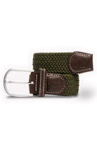 Swole Panda Woven Belt - Khaki Green Khaki front view