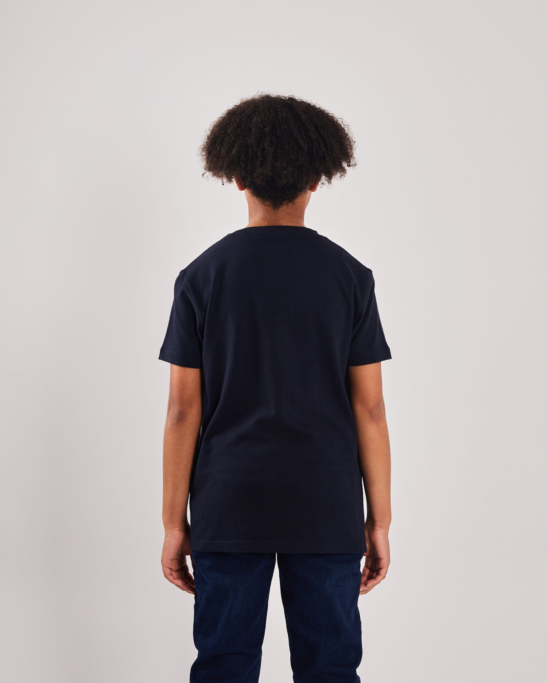 Boy's Conor Navy Tee-Back View