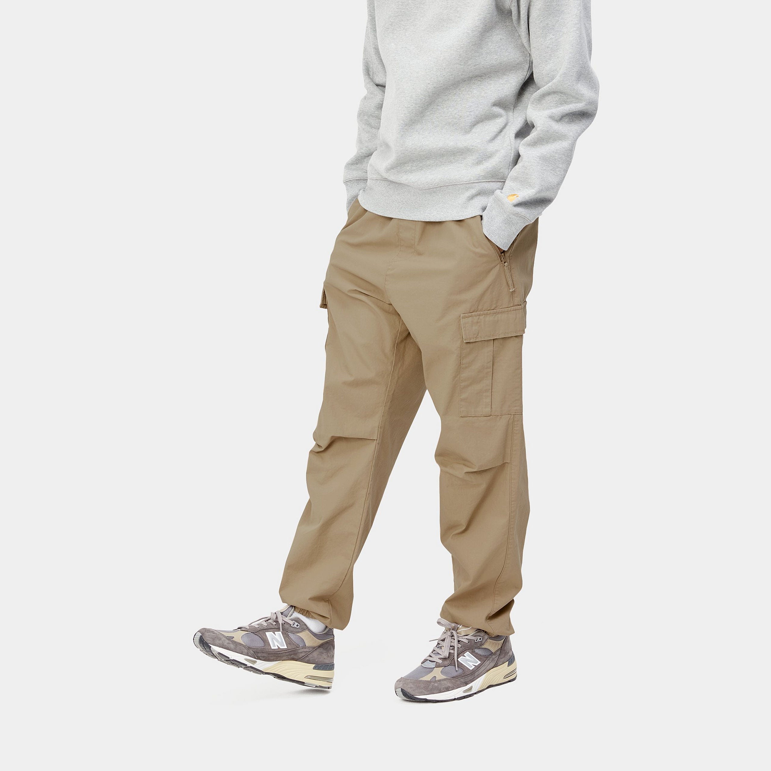 Men's Cargo Jogger - Leather-Side View