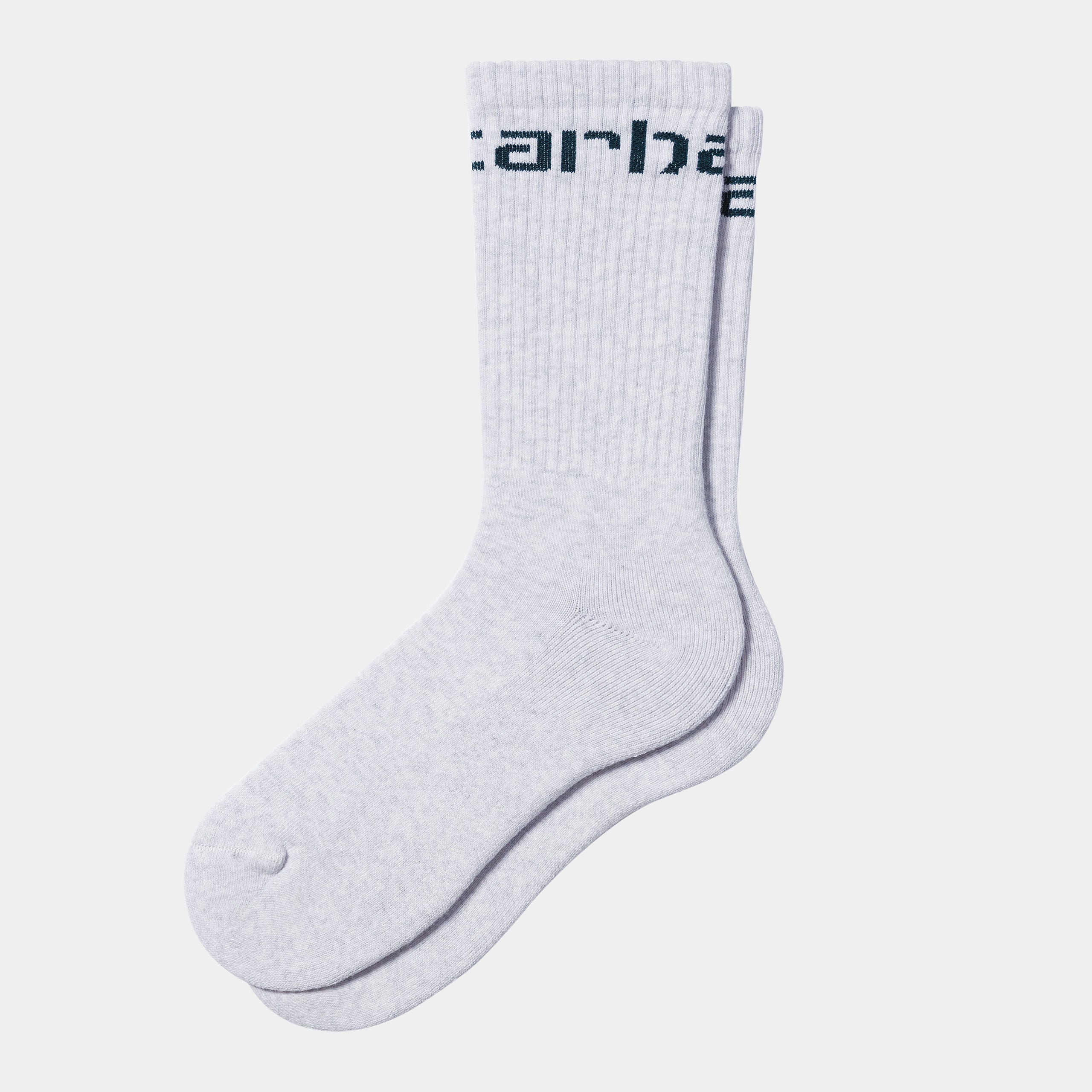 Men's Carhartt Socks-Ash Heather / Duck Blue-Front View