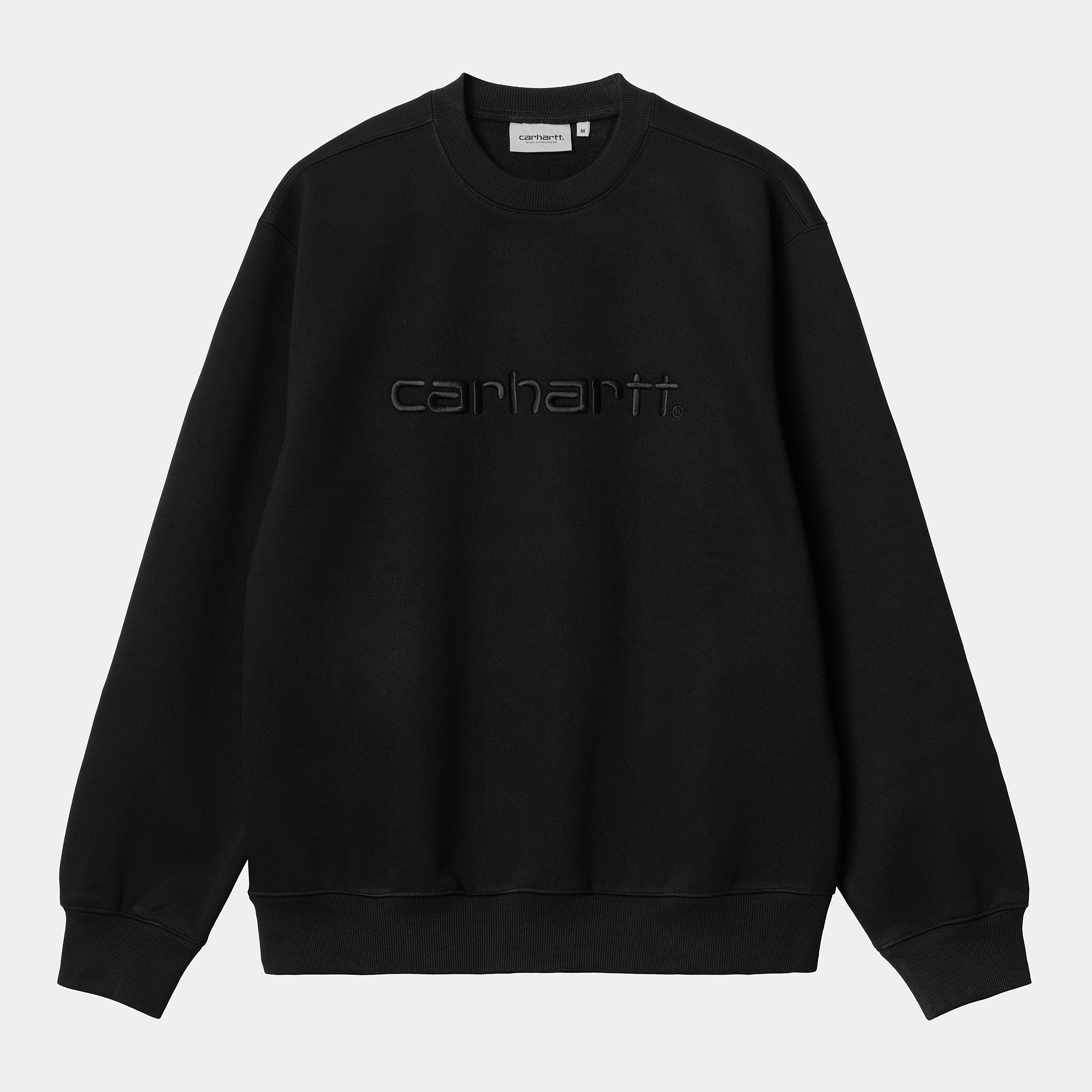 Men's Carhartt Sweat-Black / Black-Front View