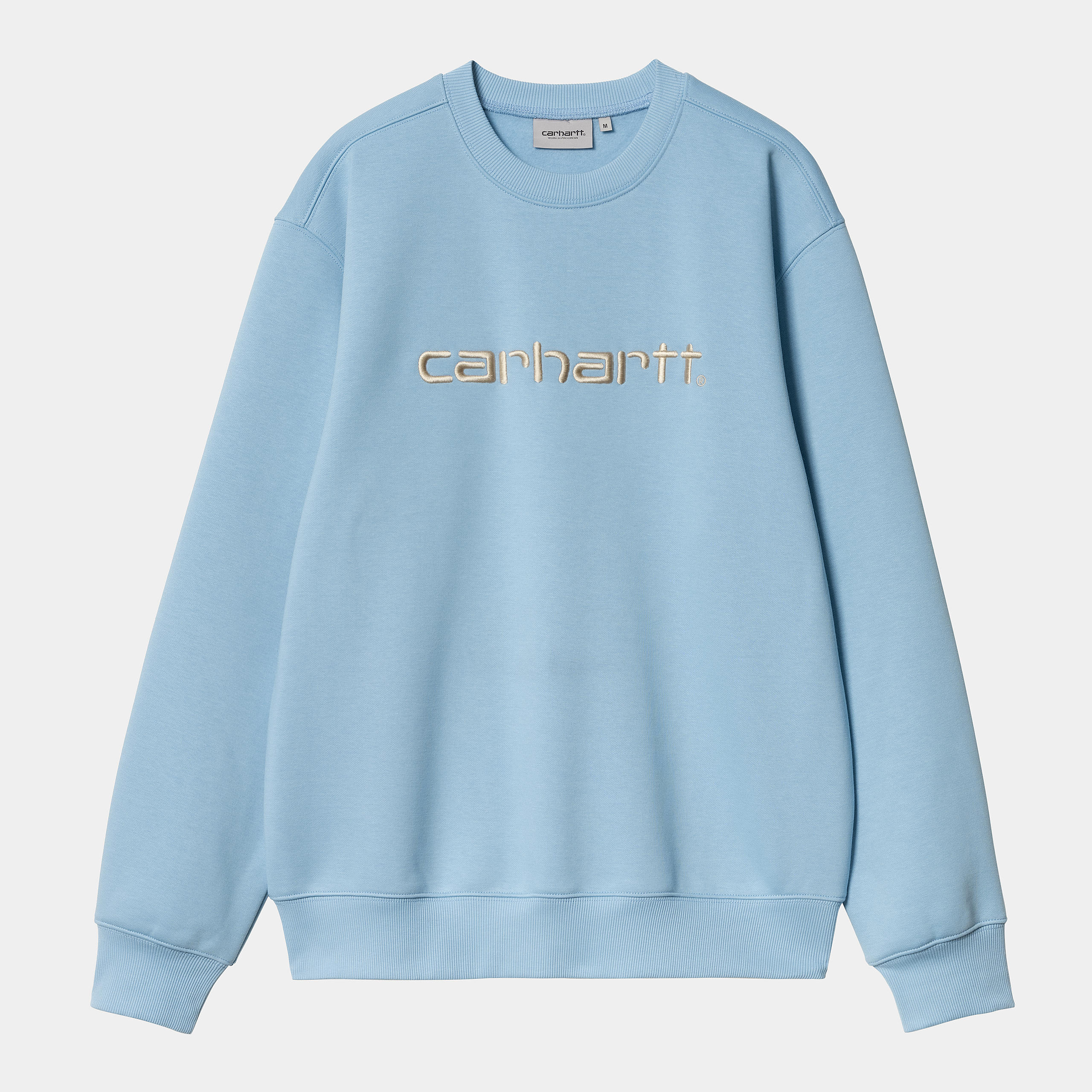 Men's Carhartt Sweat-Bluebird / Fleur De Sel-Front View