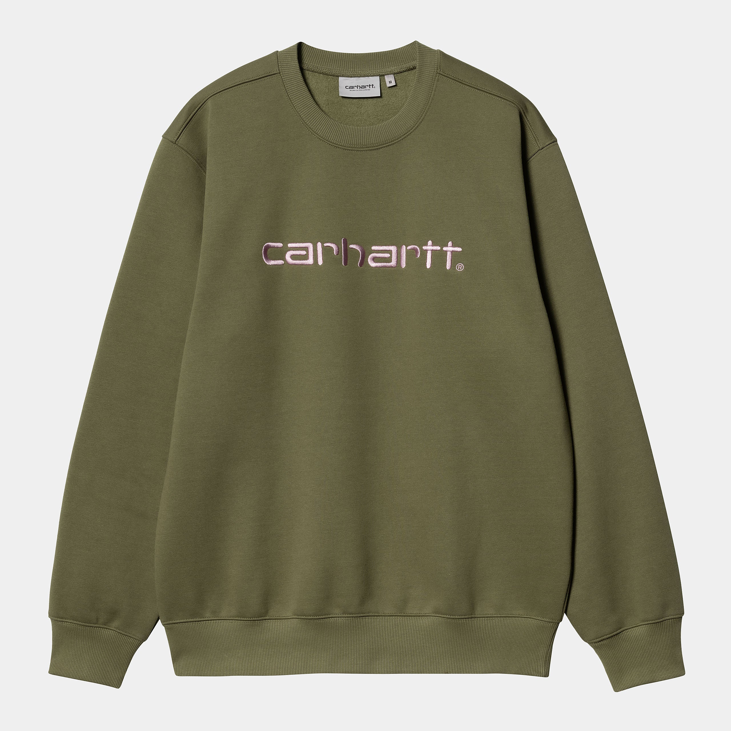 Men's Carhartt Sweat-Dundee / Glassy Pink-Front View