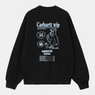 Carhartt WIP Catalogue Sweat-Black / Bluebird Black / Bluebird model front view