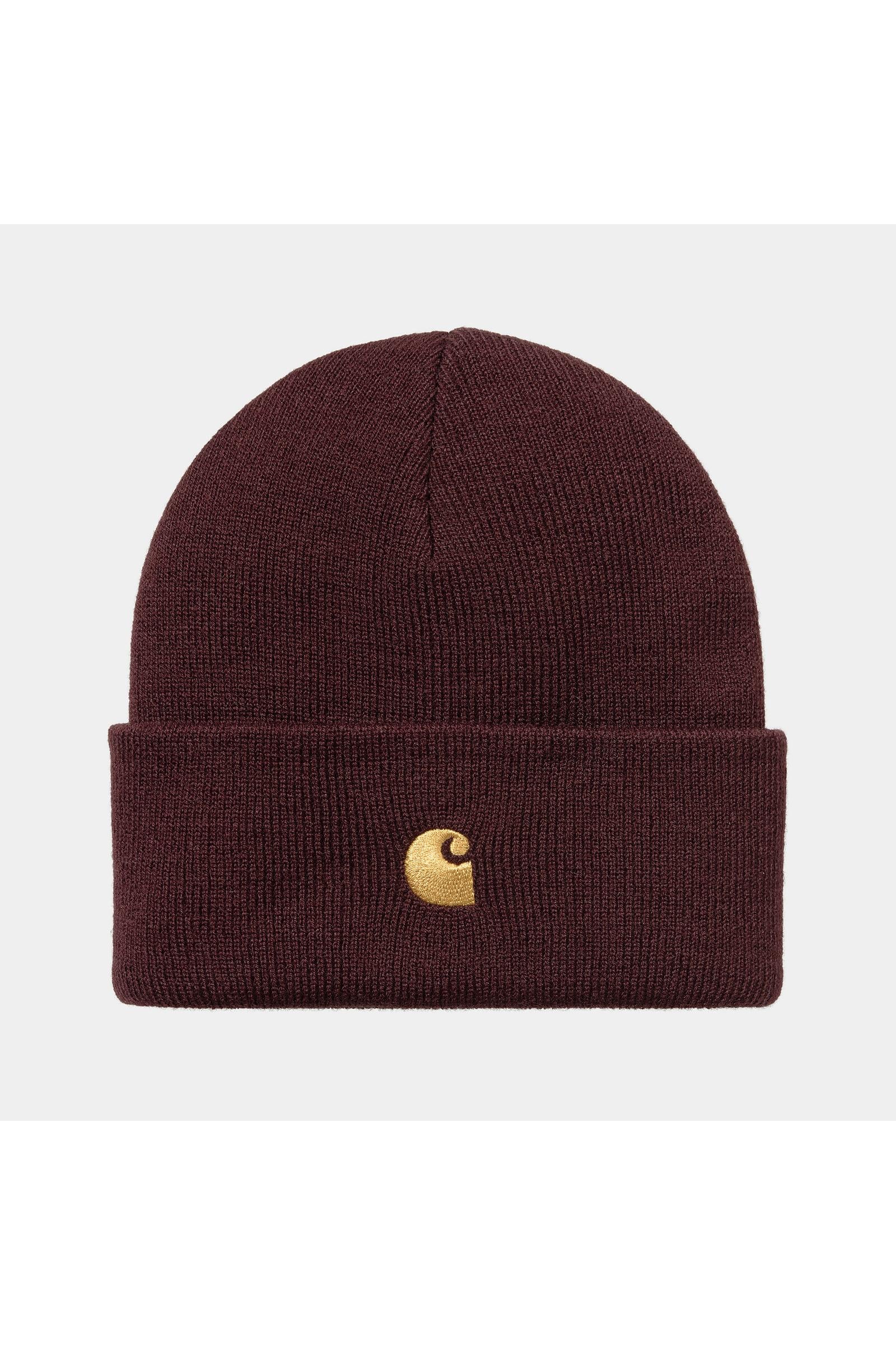 Carhartt WIP Chase Beanie-Amarone / Gold Amarone / Gold front view