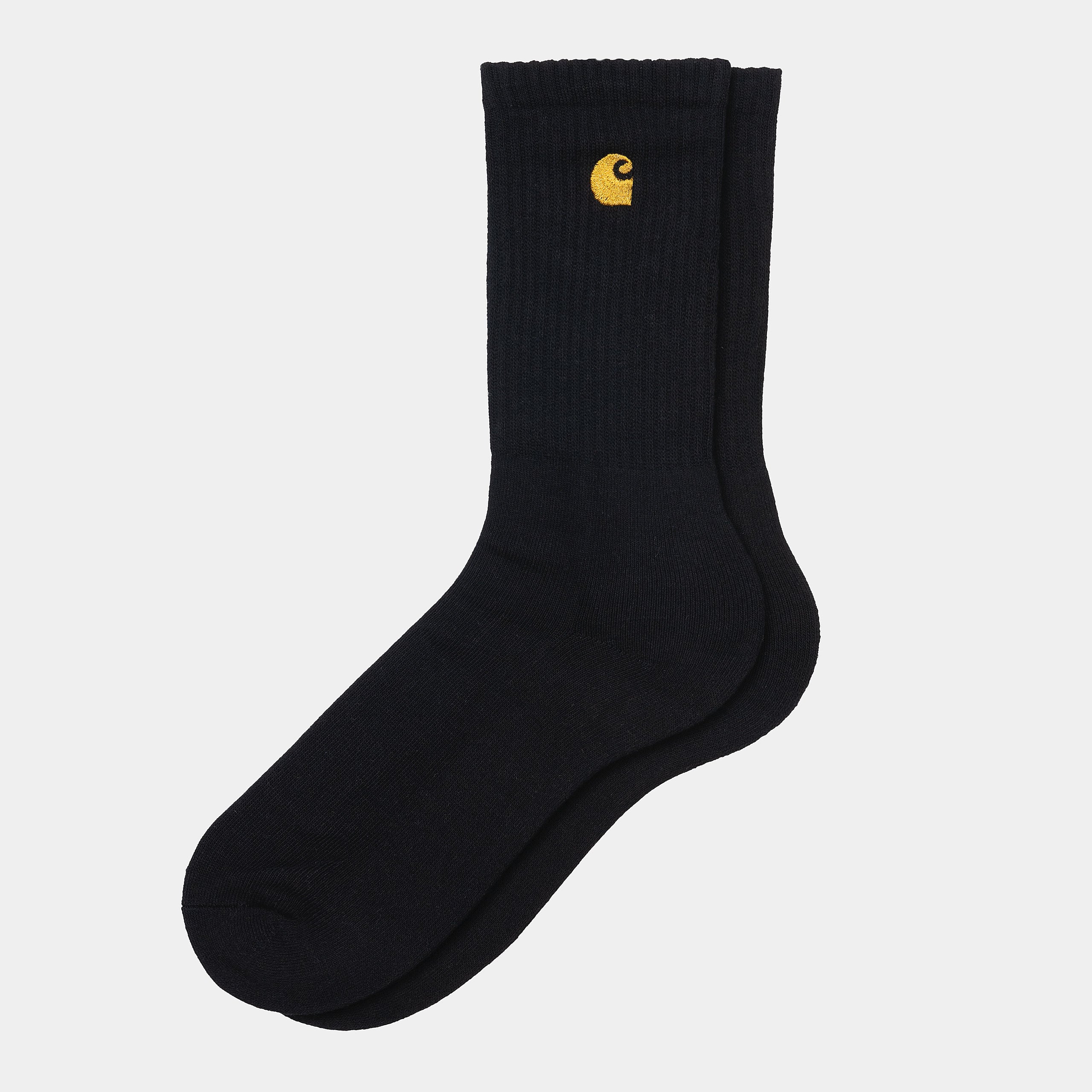 Men's Chase Socks-Black / Gold-Side View