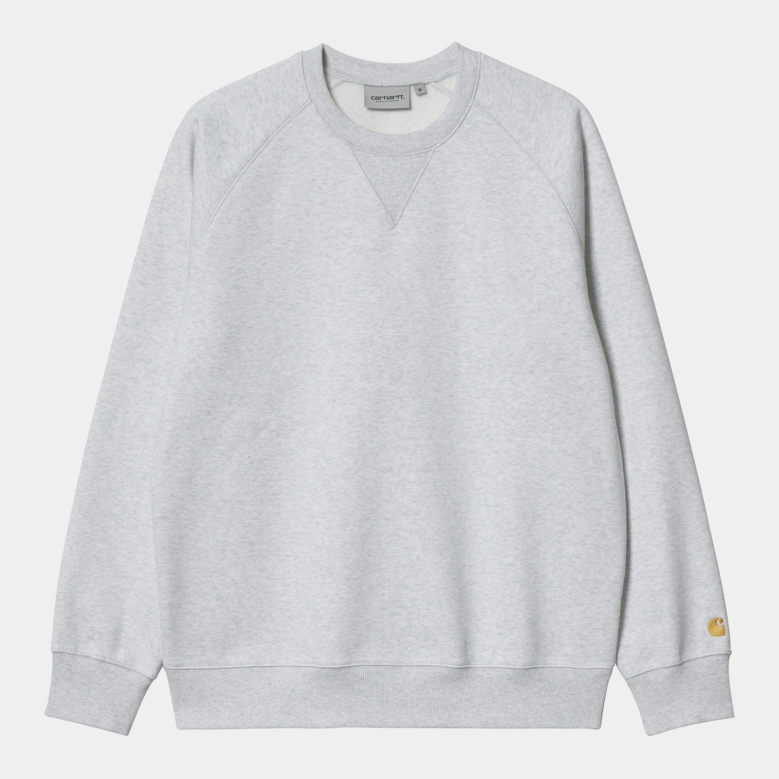 Men's Chase Sweat-Ash Heather / Gold-Front View