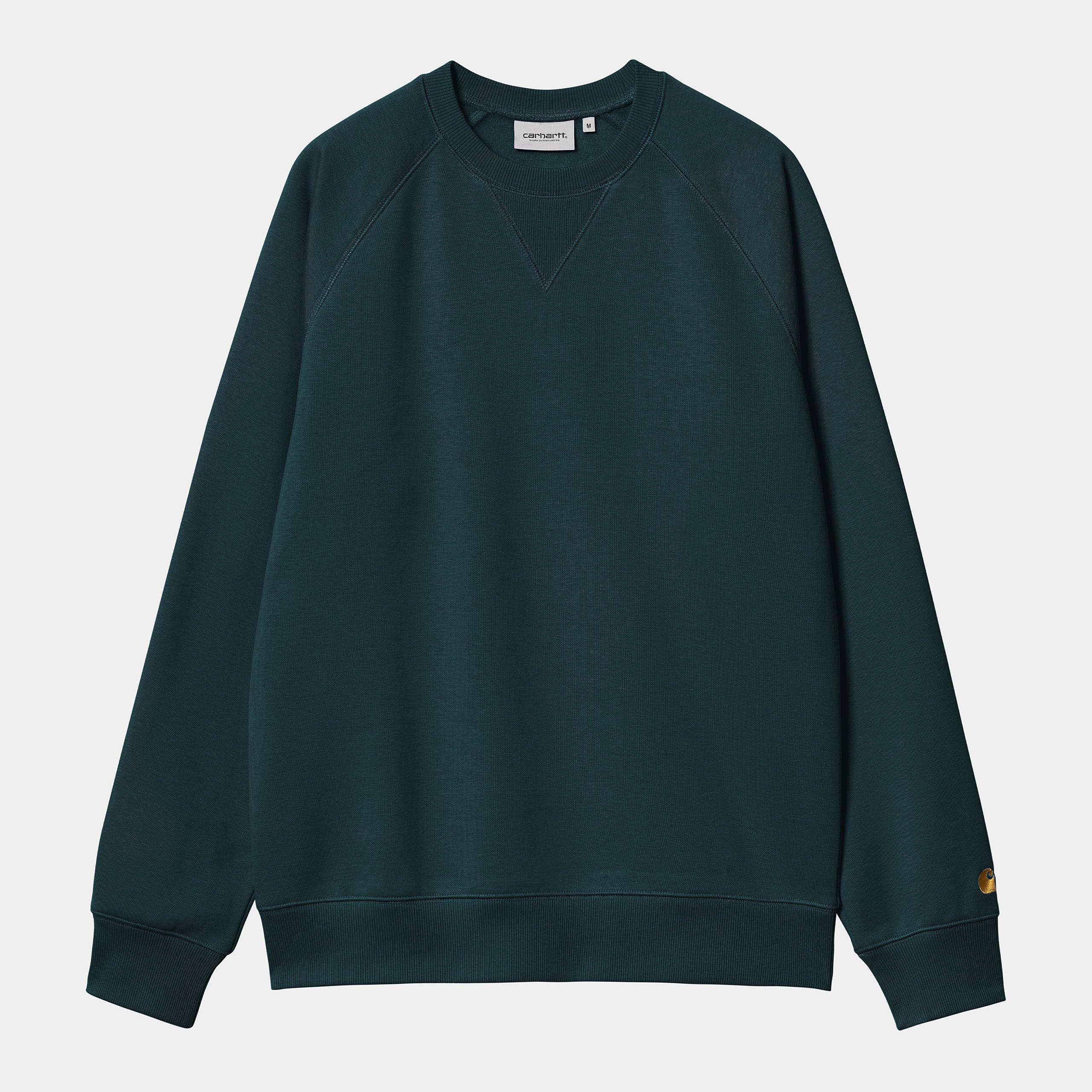 Carhartt WIP Chase Sweat-Duck Blue / Gold Duck Blue / Gold detail view