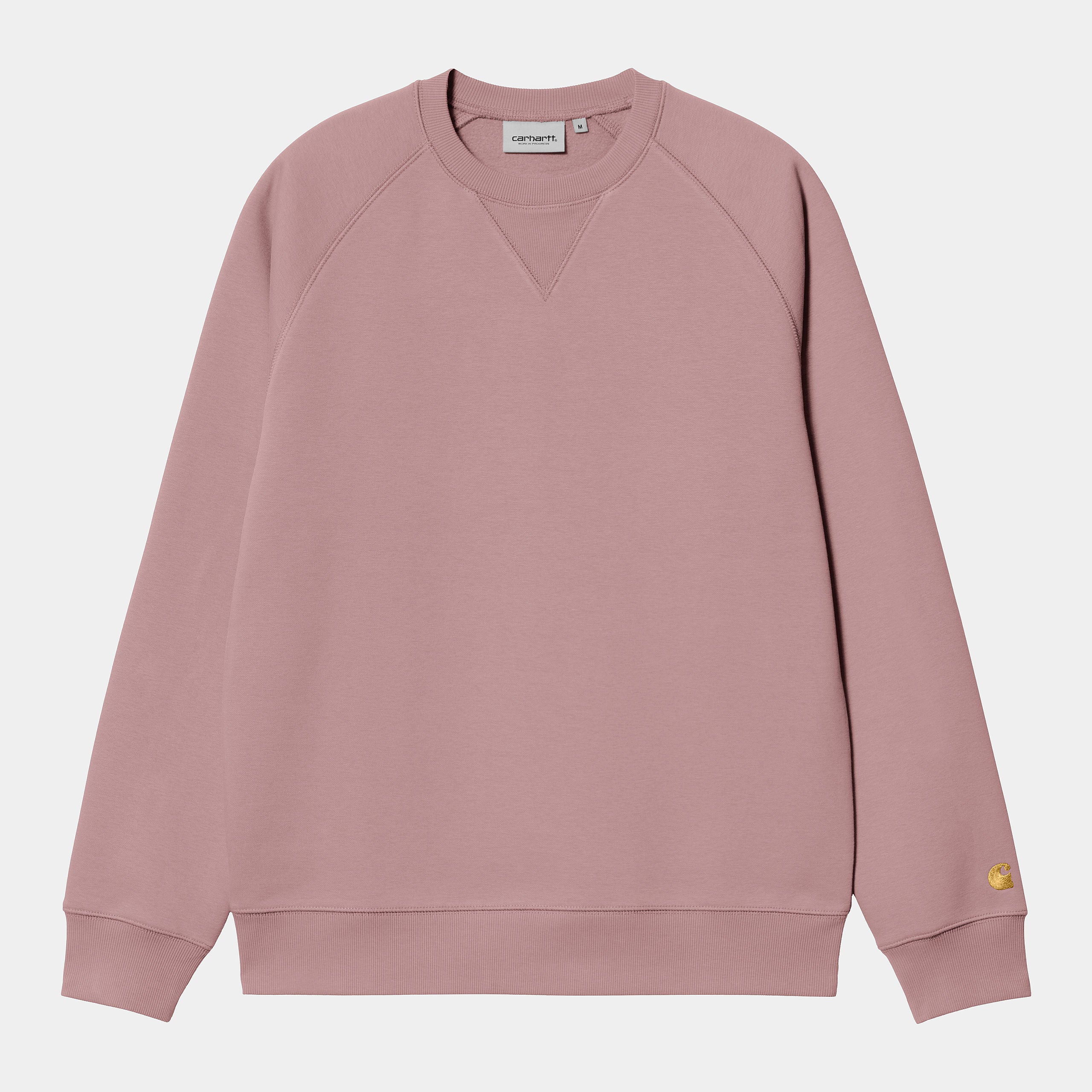 Men's Chase Sweat-Glassy Pink / Gold-Front View