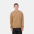 Carhartt WIP Chase Sweat-Peanut / Gold Peanut / Gold front view
