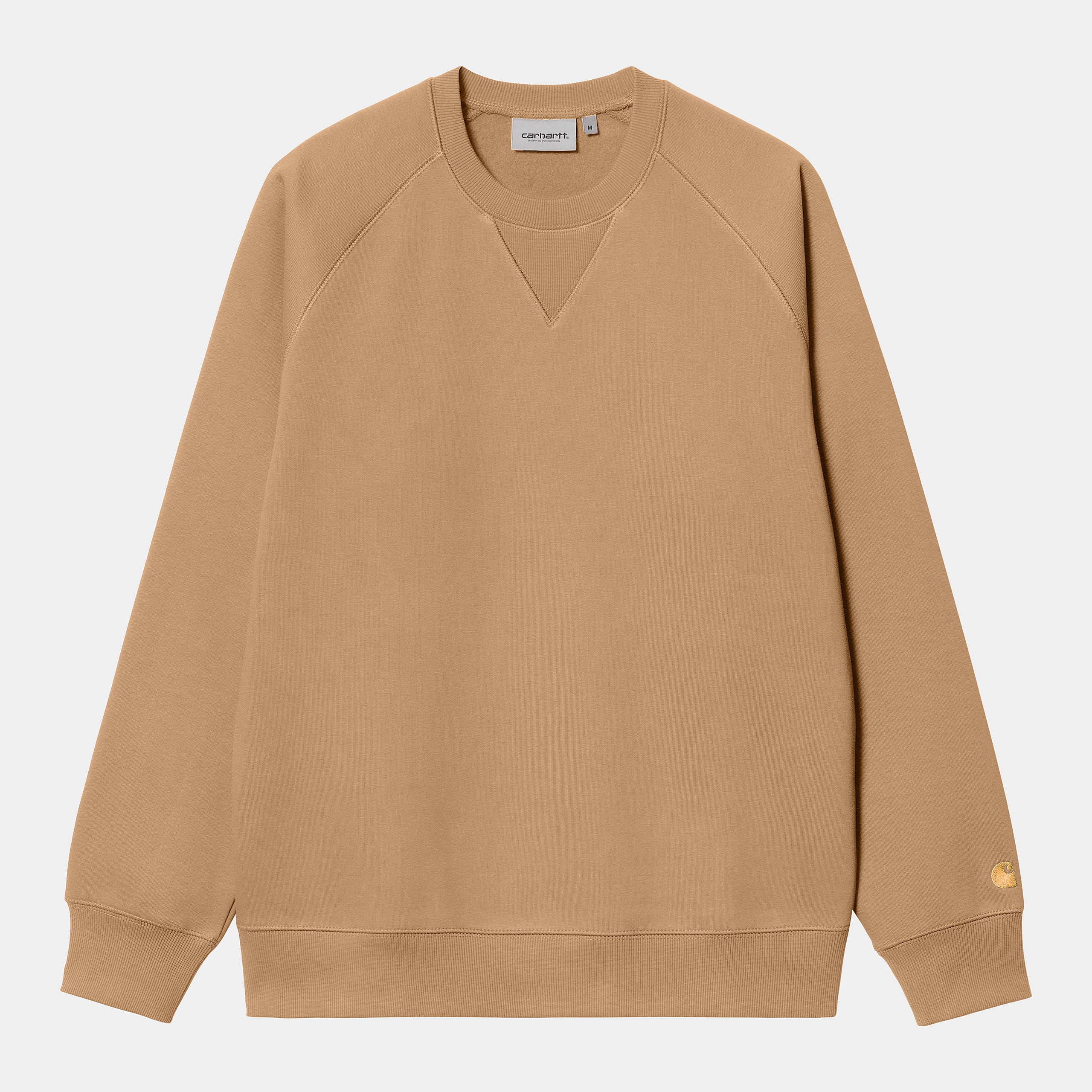 Carhartt WIP Chase Sweat-Peanut / Gold Peanut / Gold detail view