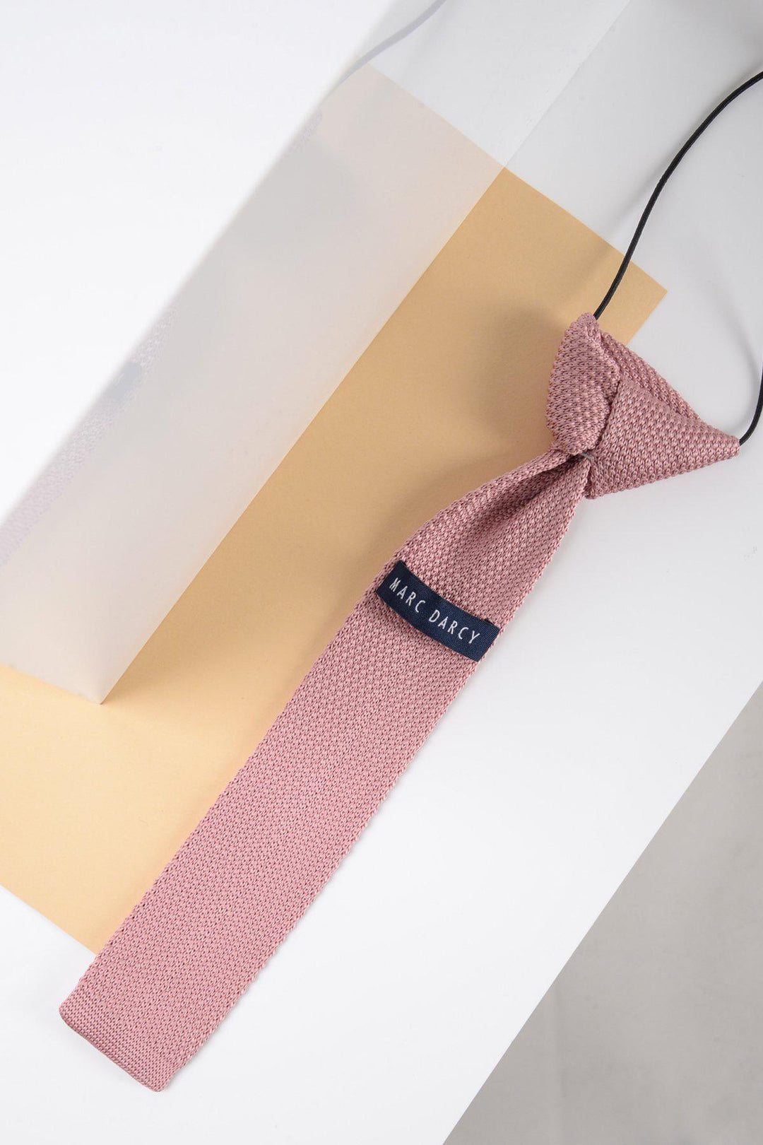 Kids Knitted Blush Pink Tie-Back of tie