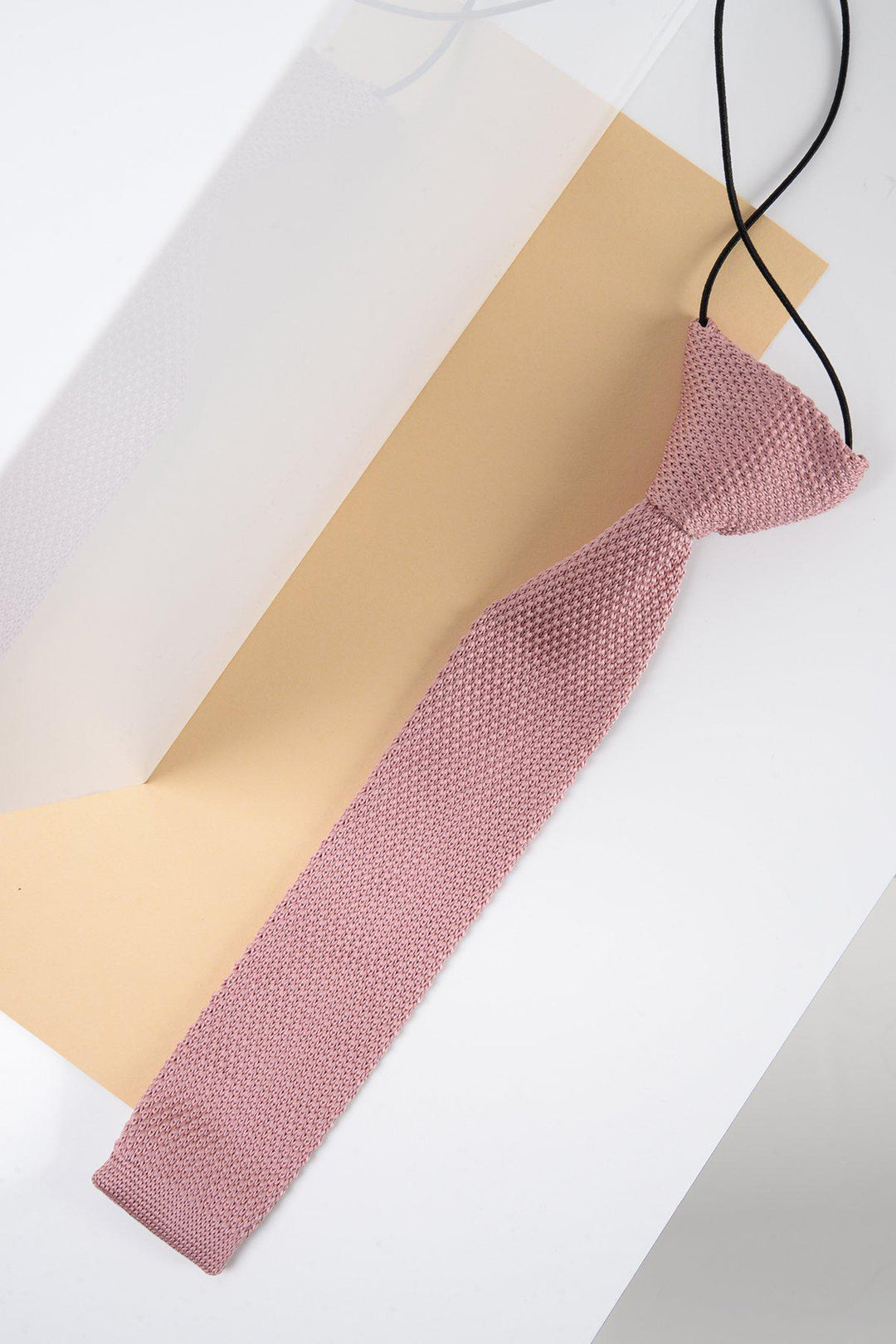 Kids Knitted Blush Pink Tie