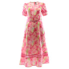 RANT & RAVE LADIES Eden Pink Midi Dress PINK side view