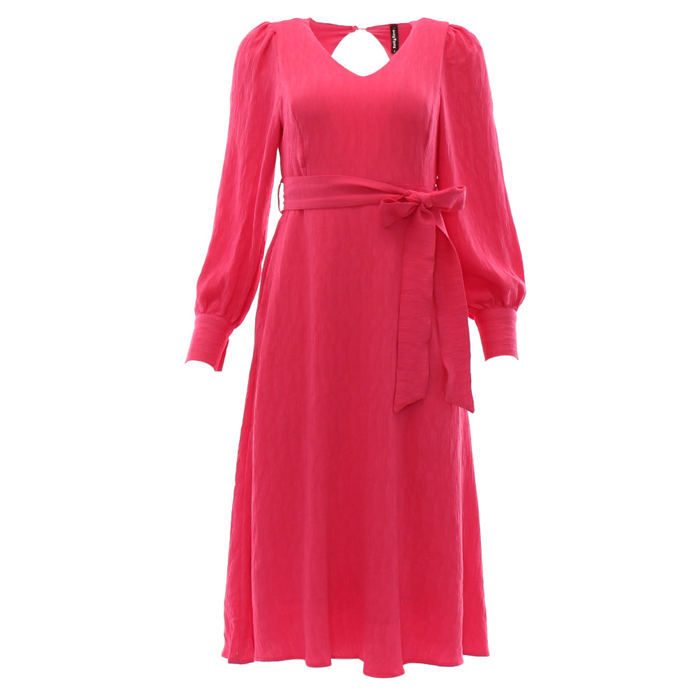 RANT & RAVE LADIES Bela Magenta Midi Dress Magenta back view