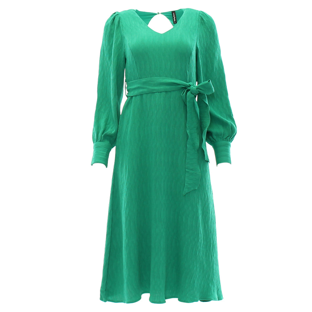 RANT & RAVE LADIES Bela Green Midi Dress Green back view