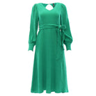 RANT & RAVE LADIES Bela Green Midi Dress Green back view