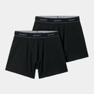 Carhartt WIP Cotton Trunks-Black + Black Black + Black front view