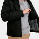 Carhartt WIP Detroit Jacket-Black / Black Black / Black back view