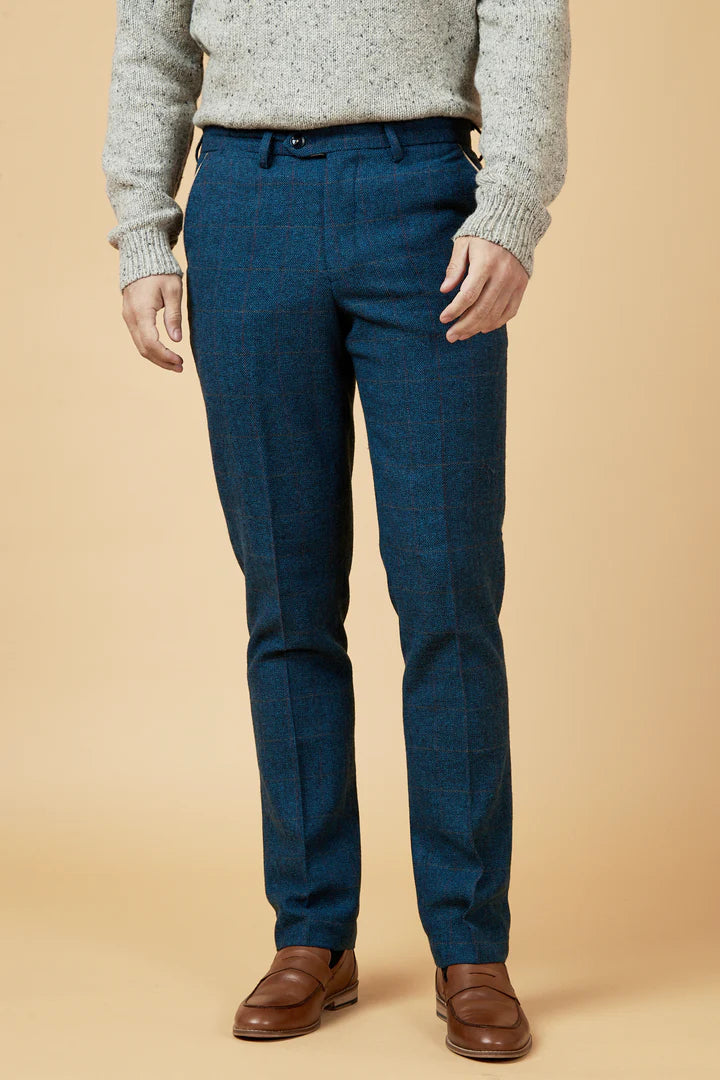 MARC DARCY Dion Blue Trousers Blue front view