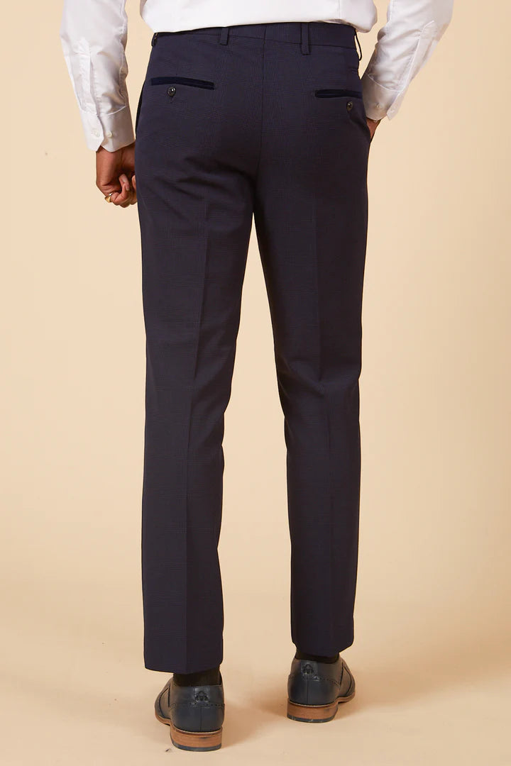 MARC DARCY Bromley Navy Trousers Navy model front view