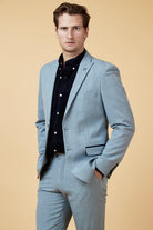 MARC DARCY Bromley Sky Blazer Sky front view