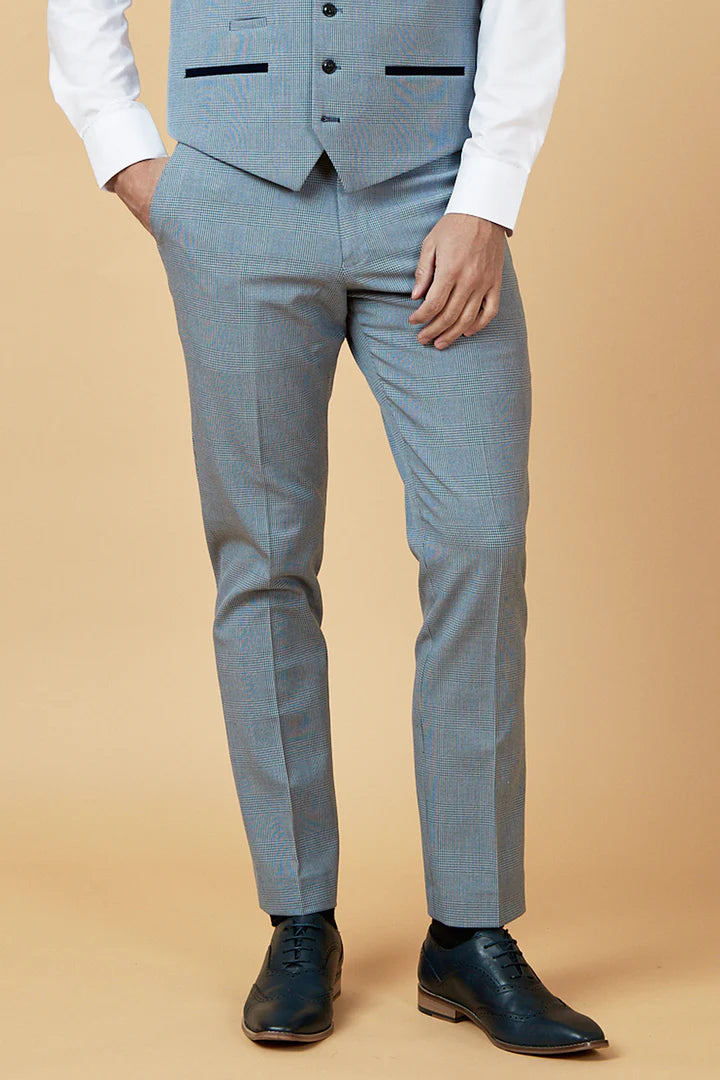 Men's Bromley Sky Trousers-Front View
