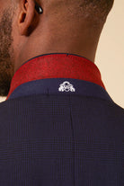 MARC DARCY Bromley Navy Blazer Navy back view