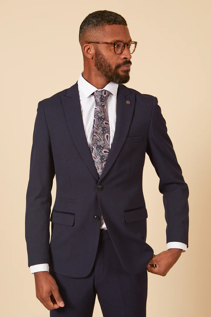 MARC DARCY Bromley Navy Blazer Navy front view