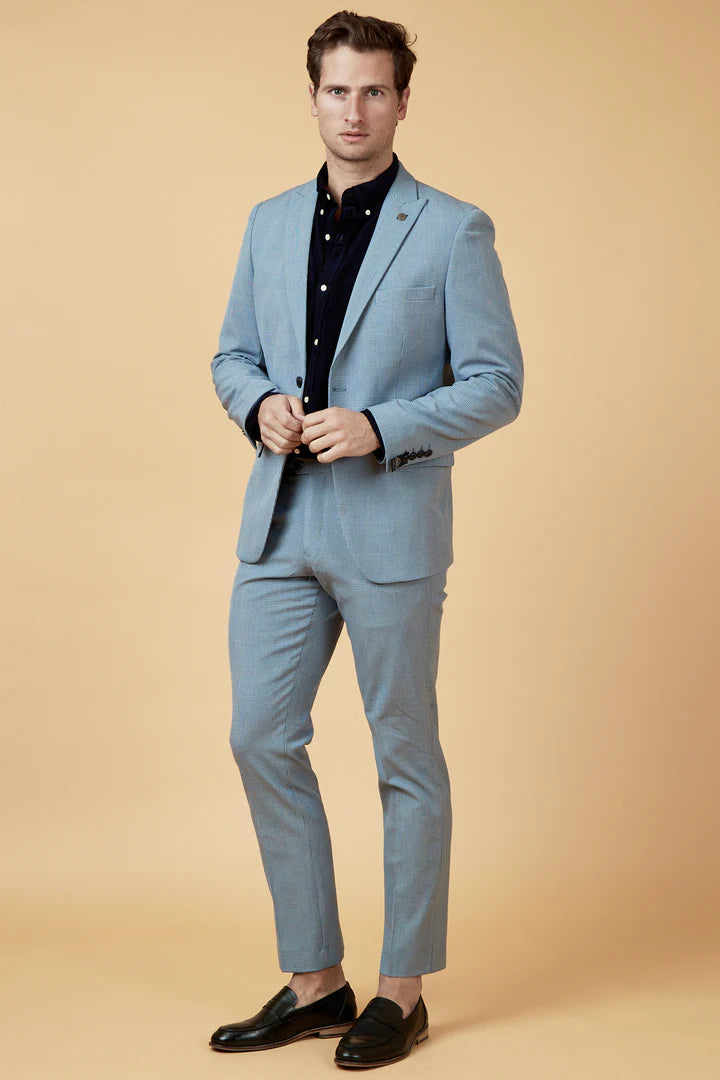 MARC DARCY Bromley Sky Blazer Sky detail view