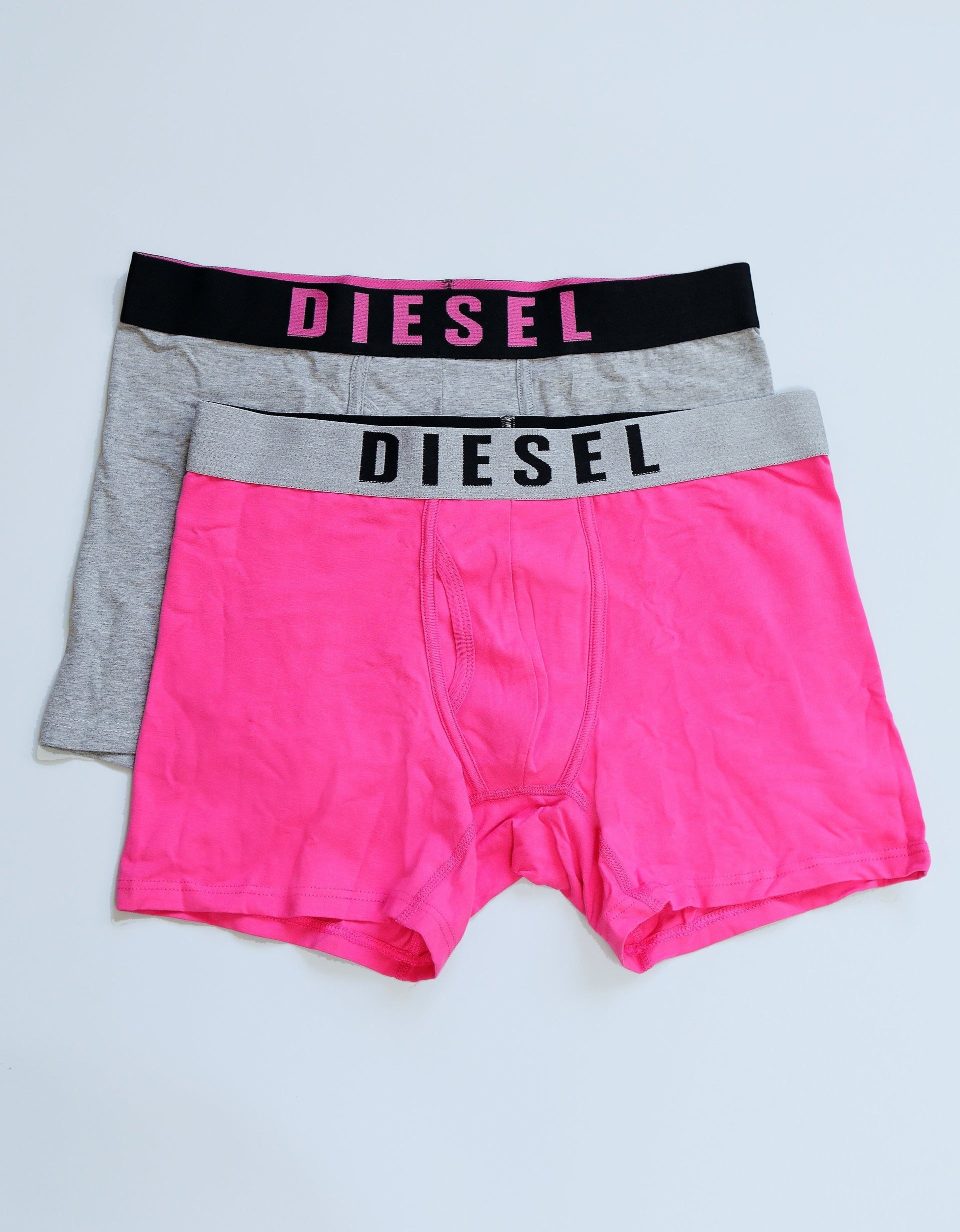 Diesel Bradford Gravel/Hot Pink Boxers Gravel/Hot Pink model front view