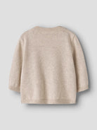 NAME IT Haps Long Sleeve Knit peyote melange flat front view