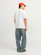 JACK JONES ORIGINALS Frederiksberg Tee Short Sleeve Crew Neck-Bright White Bright White detail view