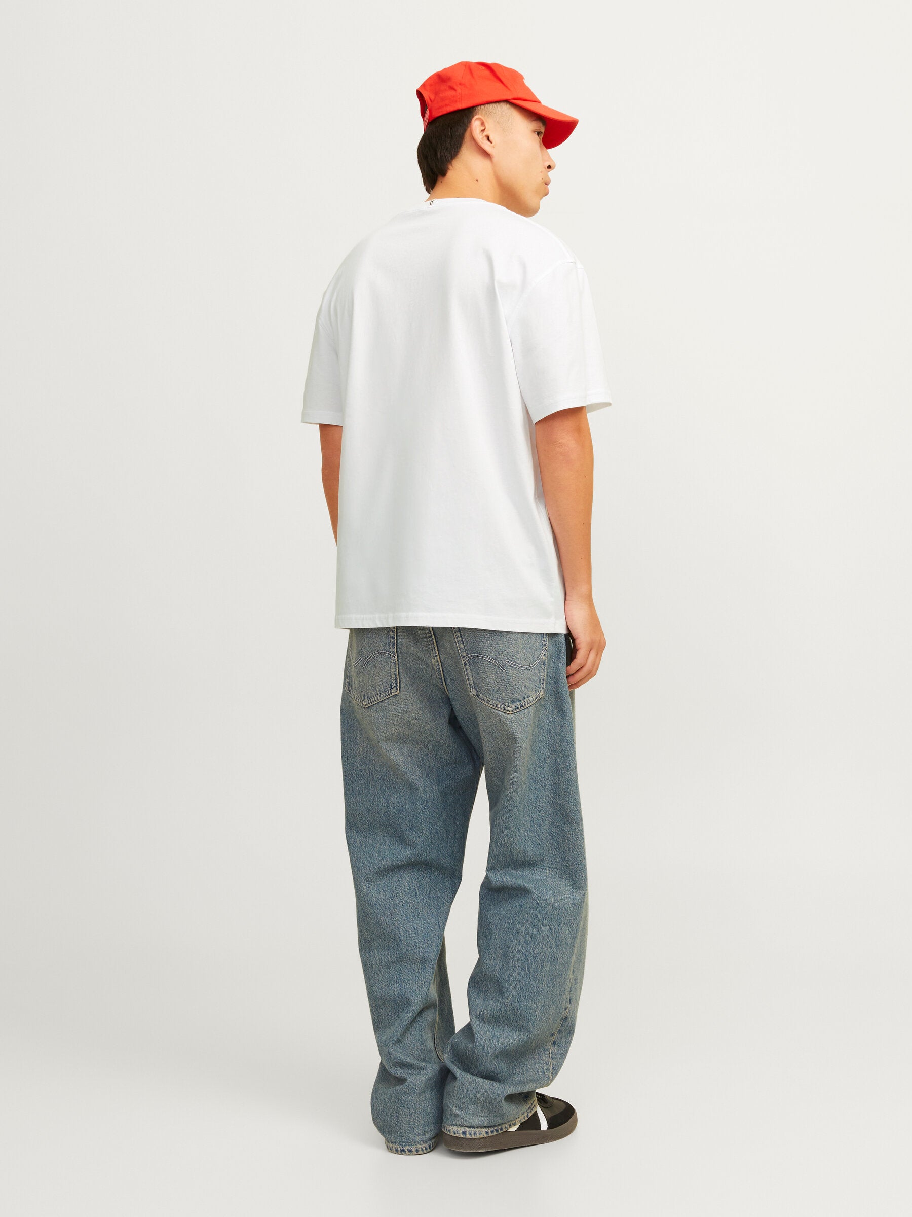 JACK JONES ORIGINALS Frederiksberg Tee Short Sleeve Crew Neck-Bright White Bright White detail view