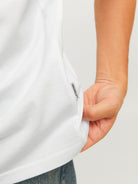 JACK JONES ORIGINALS Frederiksberg Tee Short Sleeve Crew Neck-Bright White Bright White back view