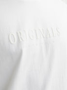 JACK JONES ORIGINALS Frederiksberg Tee Short Sleeve Crew Neck-Bright White Bright White flat front view