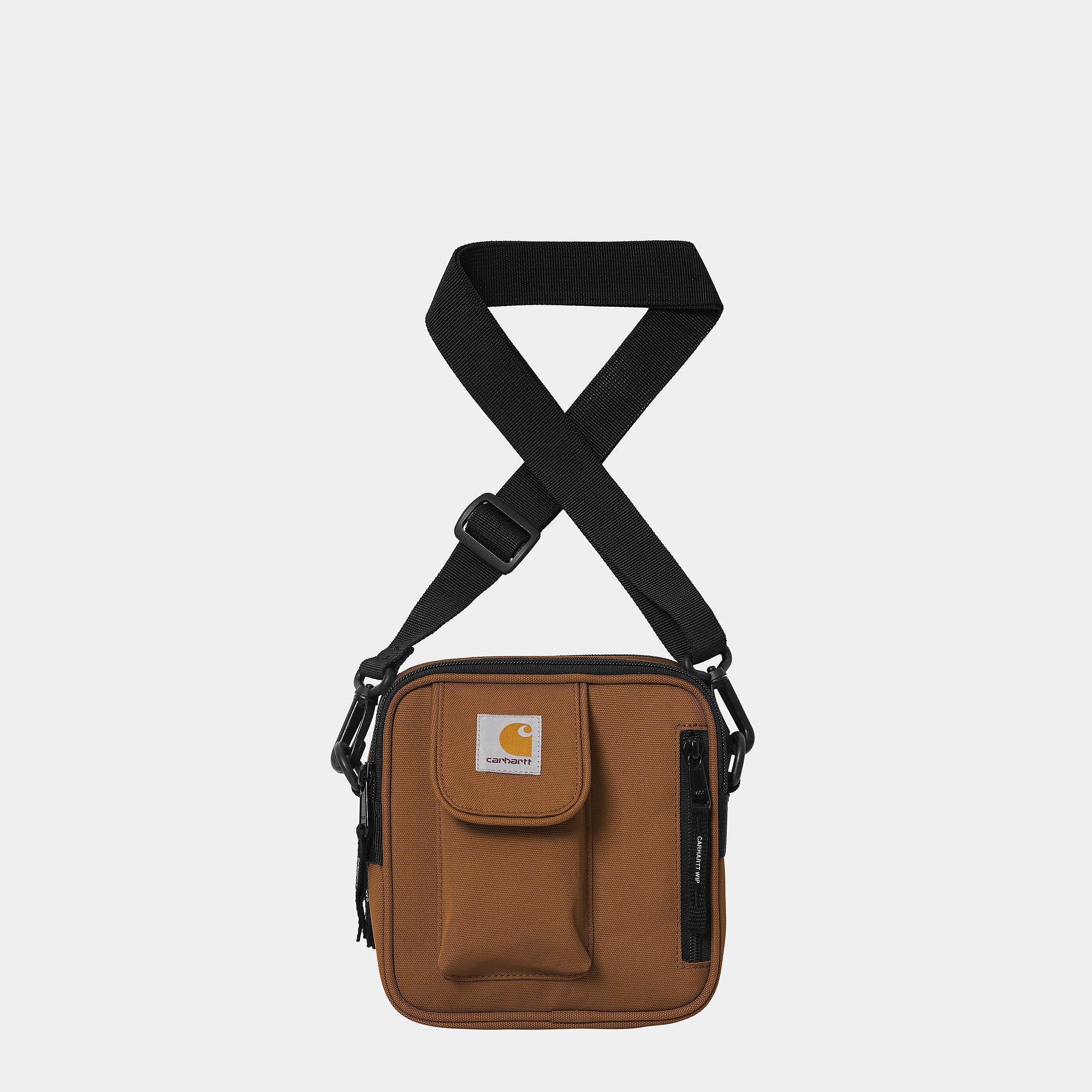 Carhartt WIP Essentials Small Bag - Deep Hamilton Brown Deep H Brown front view