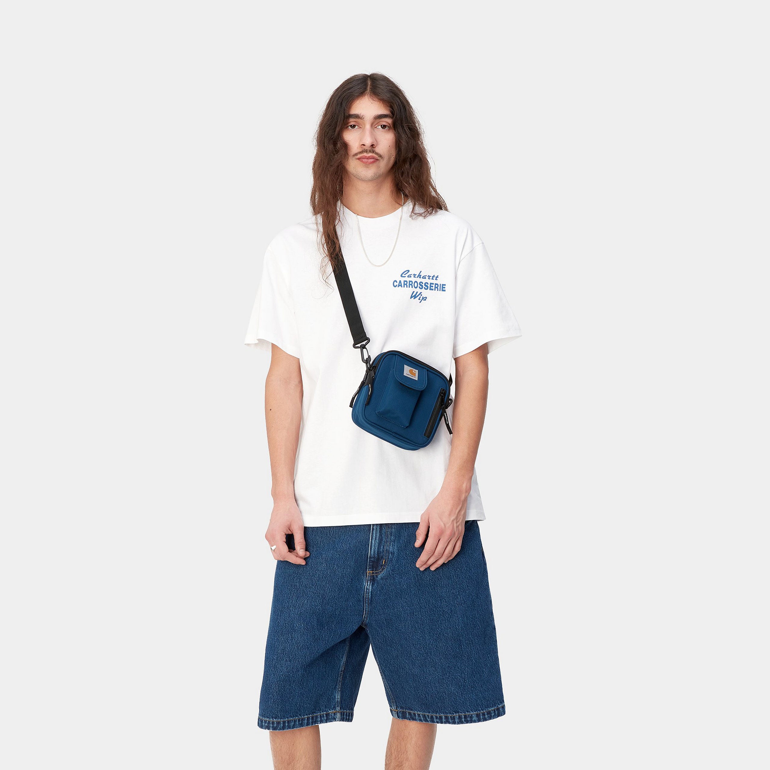 Carhartt WIP Essentials Bag Small-Elder Elder model front view