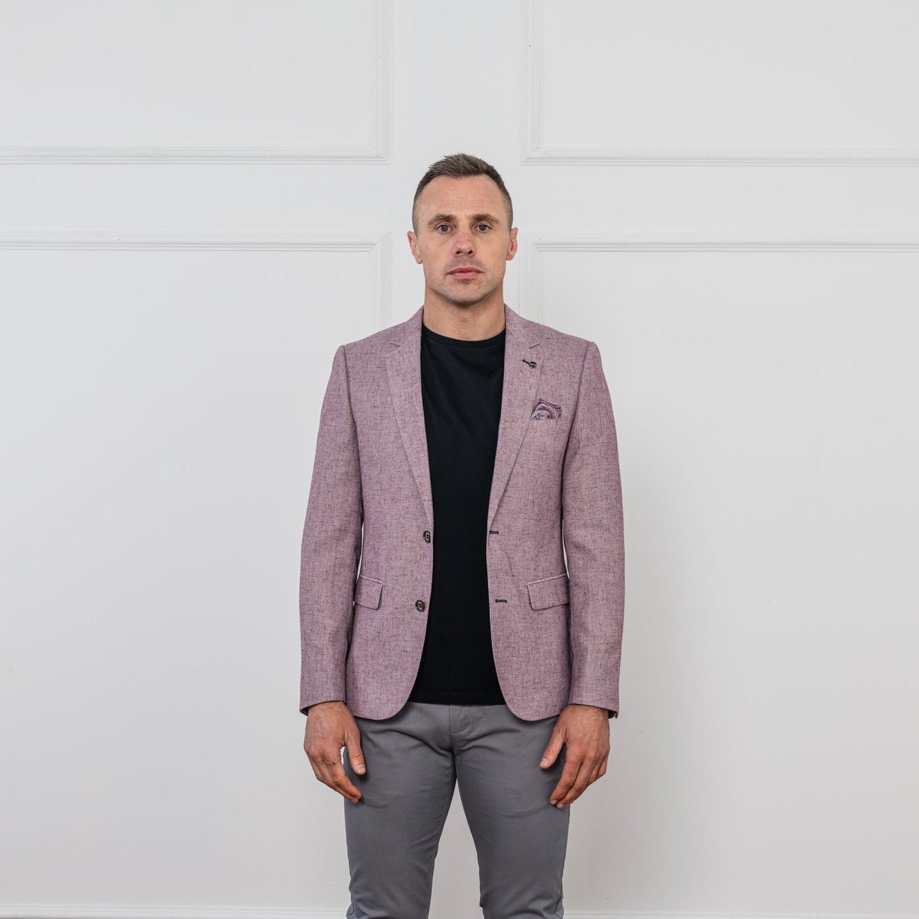Tommy Bowe Tommy Bowe Farina Blush Blazer BLUSH model front view