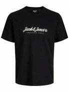 JACK JONES ORIGINALS Montauk Type Front Tee-Black Black front view