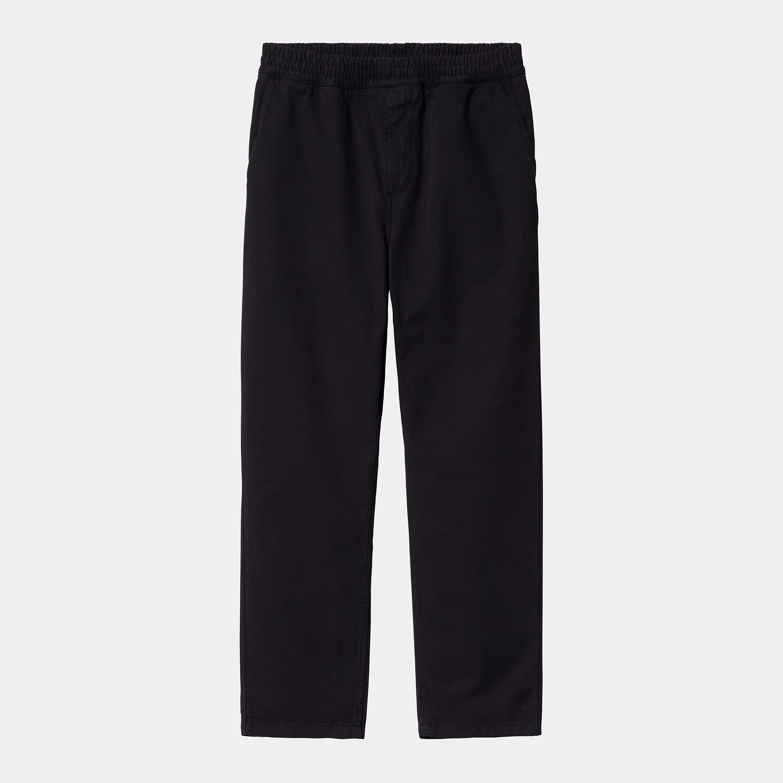 Carhartt WIP Flint Pant-Black BLACK model front view