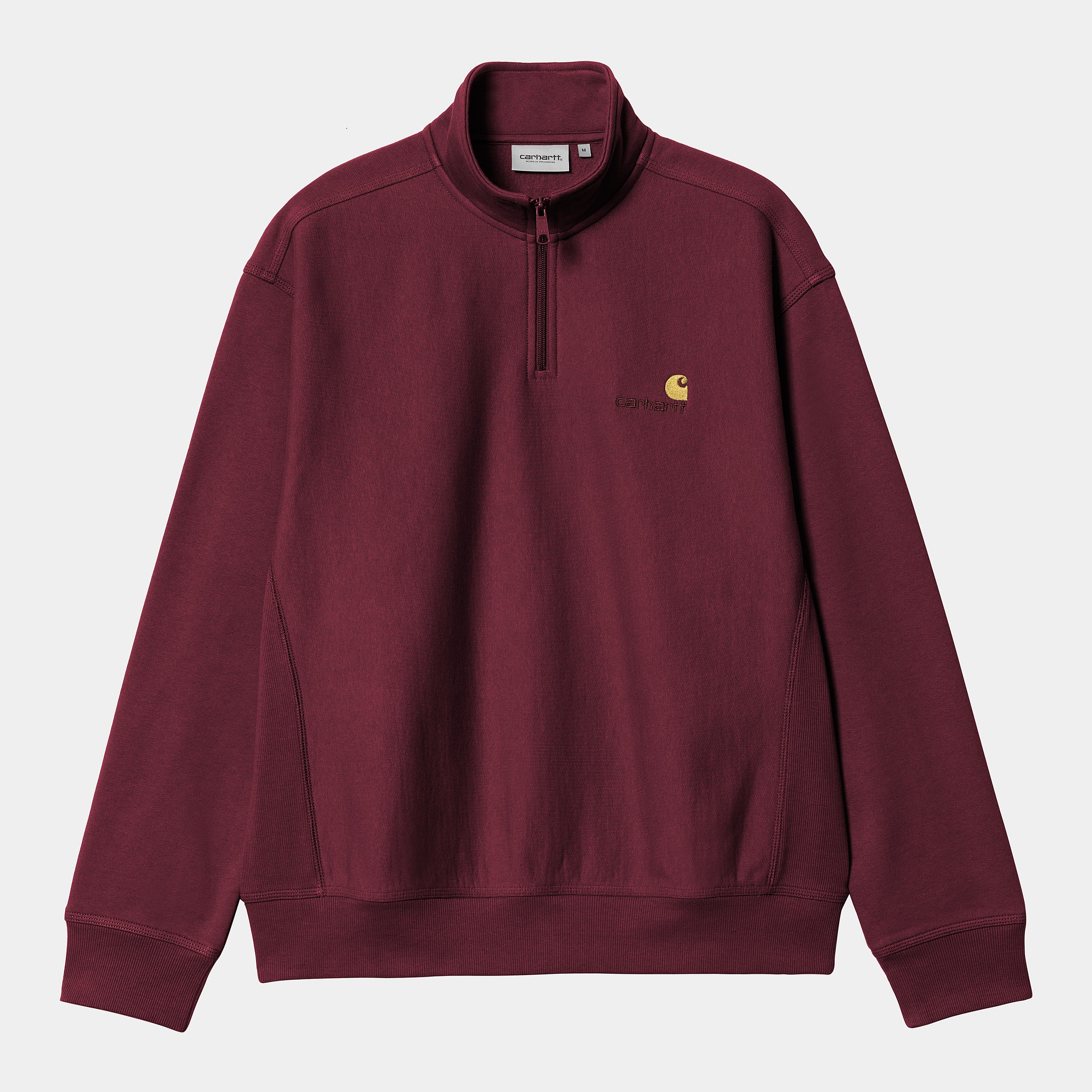 Half Zip American Script Malbec Sweat