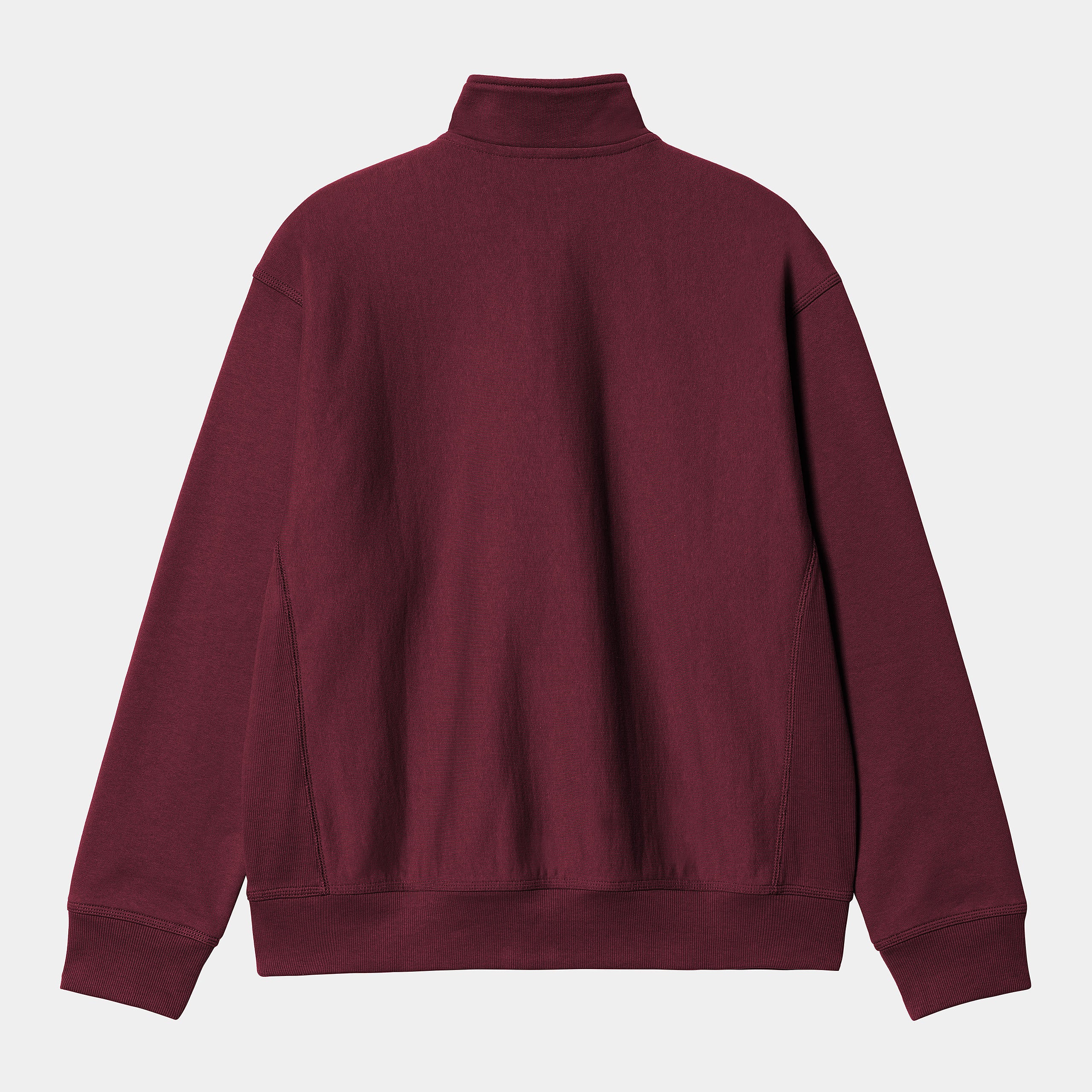 Half Zip American Script Malbec Sweat-Back view