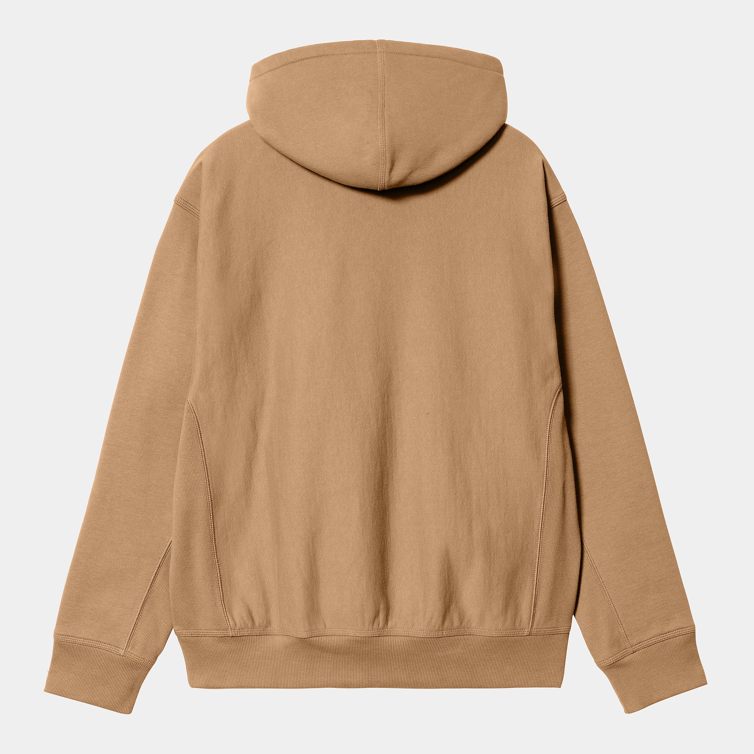 Men's Hooded American Script Sweat-Peanut-Back View