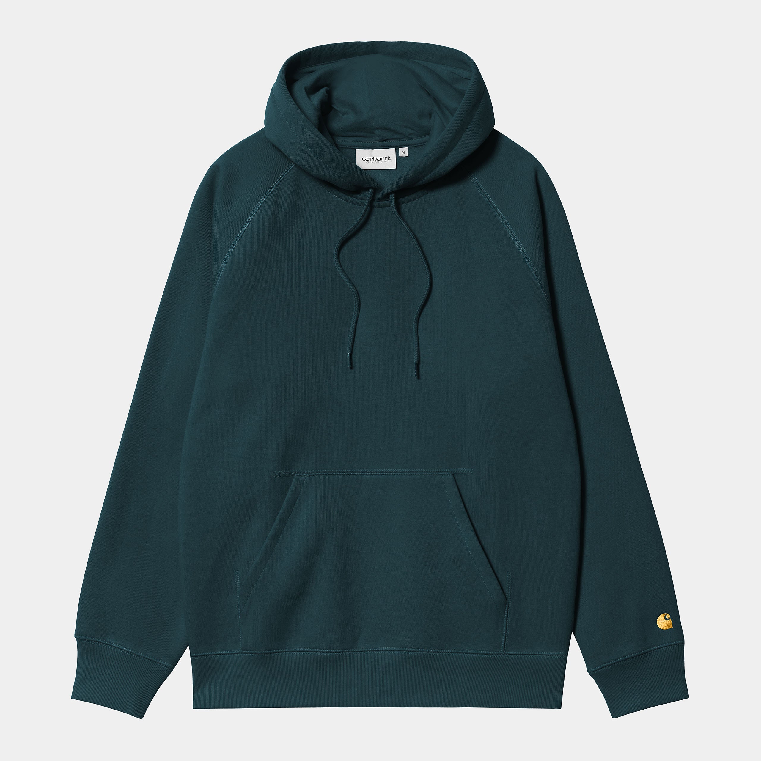 Hooded Chase Sweat-Duck Blue / Gold-Front view