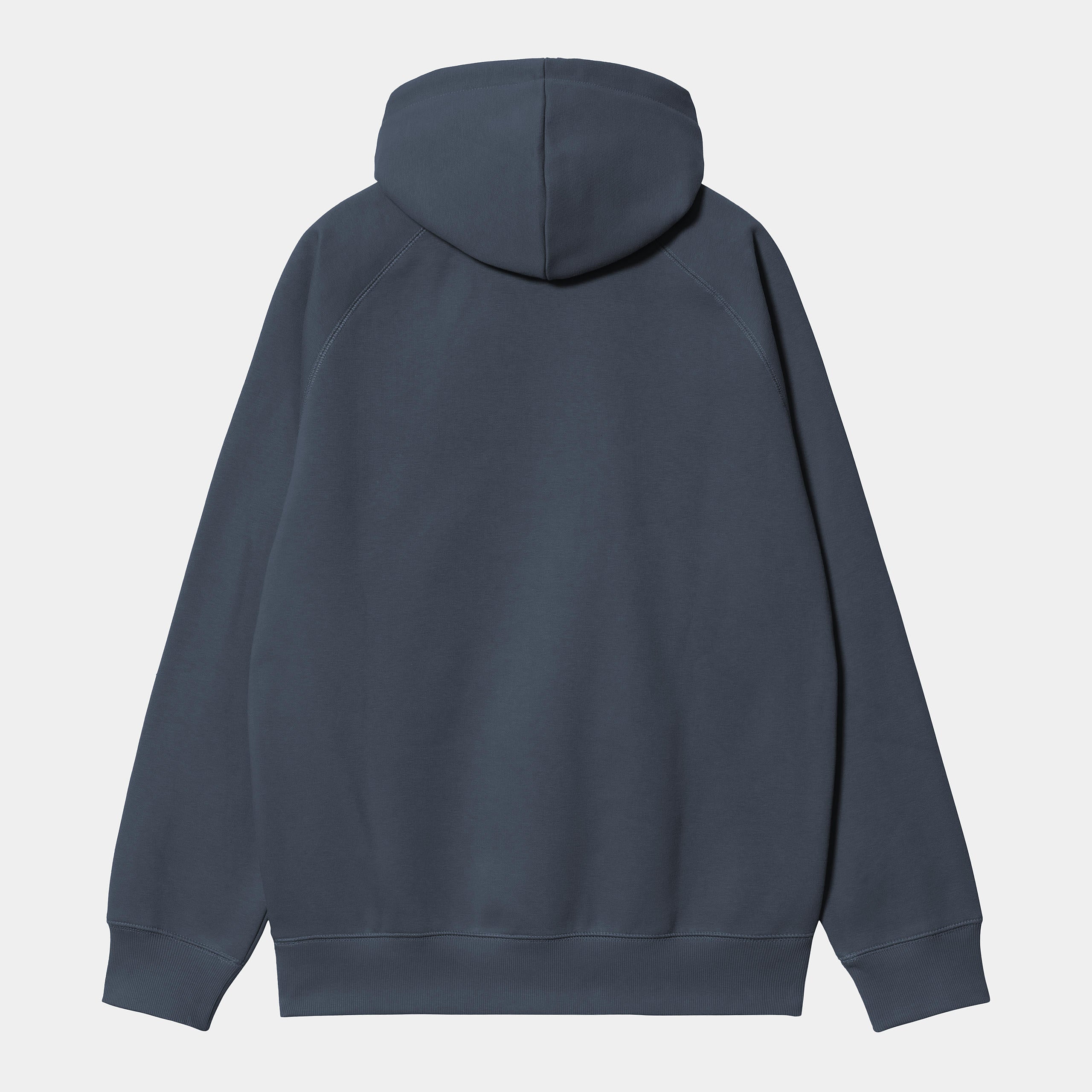 Men's Hooded Chase Sweat-Dusky Blue / Gold-Back View