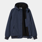 Carhartt WIP Hooded Sail Jacket-Air Force Blue / White Air Force Blue / White side view